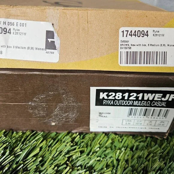 Ryka Nitracel Outdoor Mule – Brown/Teal – Women’s Size 8 – New in Box - Picture 4 of 5